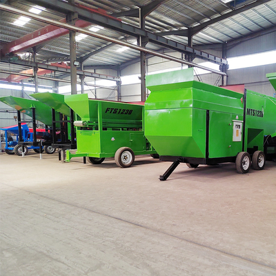 Bouwmaterialen winkels zijn afhankelijk van model bodem trommel scherm met diesel generator set