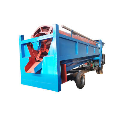 Mini Small Mobile Sand Gold Mining Trommel Wash Plant voor minder dan 6 mm ontladingsgrootte