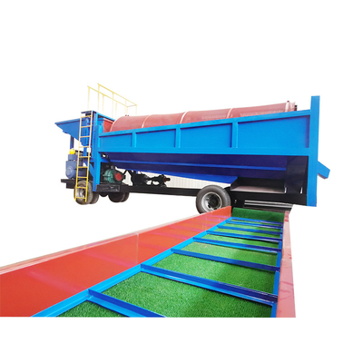Mini Small Mobile Sand Gold Mining Trommel Wash Plant voor minder dan 6 mm ontladingsgrootte