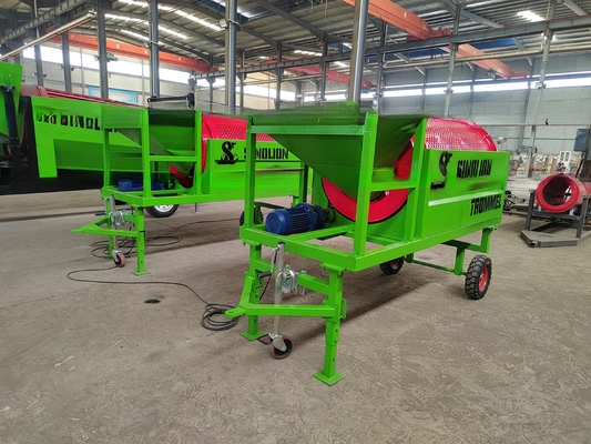 Minder dan 300 mm voedingsgrootte mobiele trommelscherm voor tromelcompostaggregat