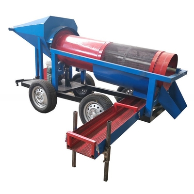 98% Alluviaal Gold Recovery Gold Trommel Wash Plant met Gold Washing Mat