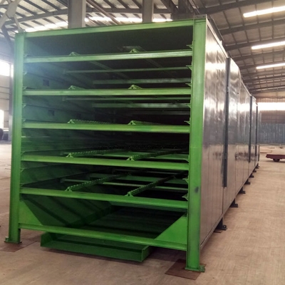 500-1000 kg/h Carbon Steel Houtskool Briquette Keten Plaat Dryer Mesh Belt Dryer met 1