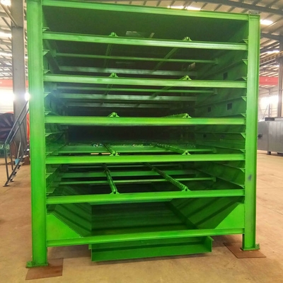 500-1000 kg/h Carbon Steel Houtskool Briquette Keten Plaat Dryer Mesh Belt Dryer met 1