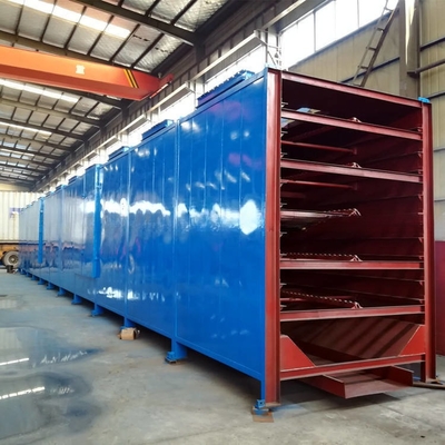 500-1000 kg/h Carbon Steel Houtskool Briquette Keten Plaat Dryer Mesh Belt Dryer met 1