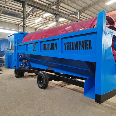 Alluviale Gold Wassen Mining Machine Mobiele Gold Trommel Screen voor betrouwbare resultaten