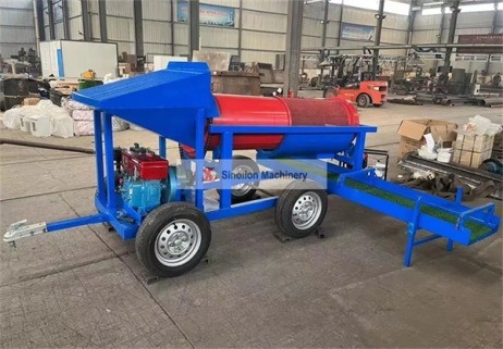 Draagbare goudverwerkingsmachine in rode kleur met levenslange onderdelenvoorziening