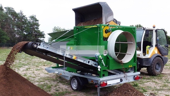 Professionele mobiele roterende schermapparatuur voor energiewinning 3-45 kW Exporteur