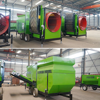 110v-440v Spanning Mobiele Mini Trommel Screen Gold Wash Plant voor de scheiding van mijnbouw