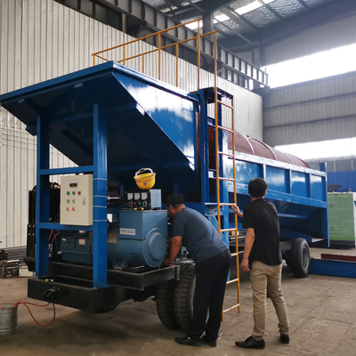 Staalplaat Punch Hole Gold Trommel Screen voor energiebesparende goudertsverwerkingsinstallatie