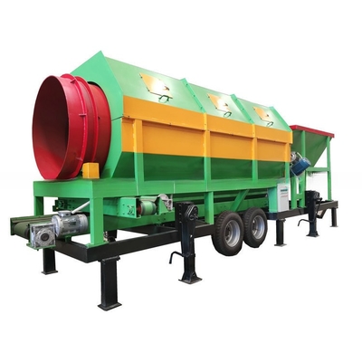 Compostverwerkingstrommel scherm met cirkelvormig ontwerp en voedingsgrootte kleiner dan 300 mm