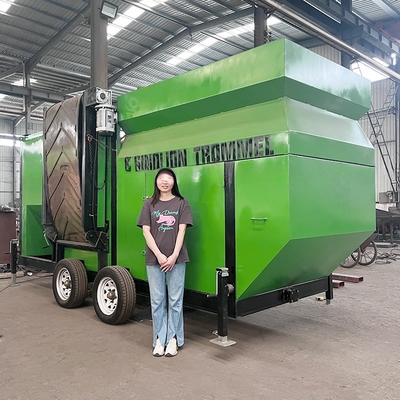 Gravity Separator Waste Recycling Trommel Screen Machine voor stedelijk vaste afval