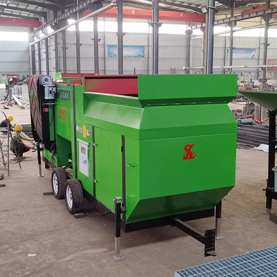 Gravity Separator Waste Recycling Trommel Screen Machine voor stedelijk vaste afval