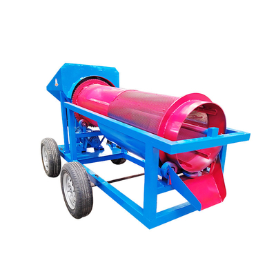 Gepersonaliseerde Spanning Mobile Rock Ore Drum Trommel Screener voor goudmijnverwerking