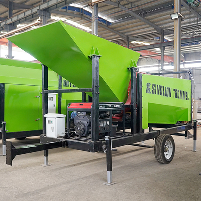Afscheidingsschermmachine Rotary Firewood Trommel Drum Sifter Sieve Screen