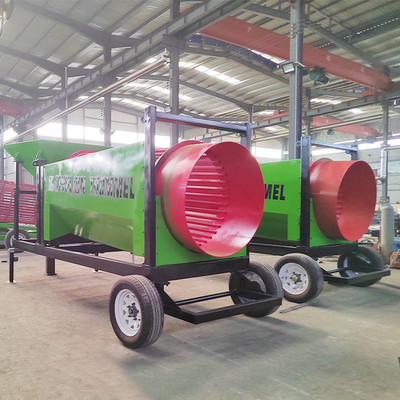Afscheidingsschermmachine Rotary Firewood Trommel Drum Sifter Sieve Screen