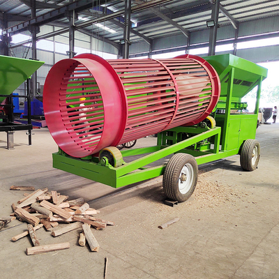 Afscheidingsschermmachine Rotary Firewood Trommel Drum Sifter Sieve Screen