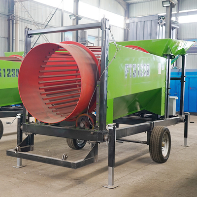Machine van het het Schermmachine 500*500*550mm van de Koolstofstaal Op zwaar werk berekende Industriële Trommel Roterende Trommel