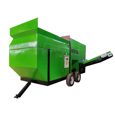 2000 kg aangepast mobiele trommel scherm voor compost grond slakken grind hout chips