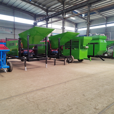 Gepersonaliseerd schermgrootte 3-10mm Wiel mobiele trommel scherm voor grind en hout chips