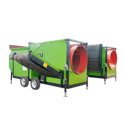 Verbeter uw ertsverwerking met mobiele compost tumbler trommel trommel scherm 4*2.1*2.7m