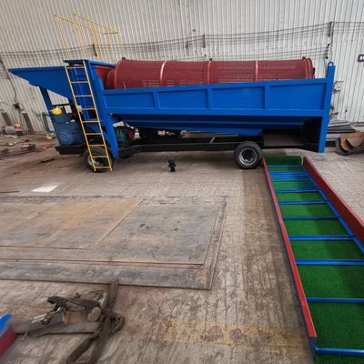 98% Efficiëntie 5-200 ton per uur Goudmijnbouw Zand Goudwassen Machine met Trommel Screen