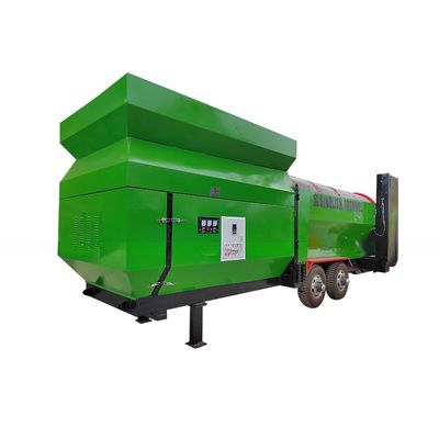 Papier Houtsplinten Plastic compost en bodem Topsoil Mobiele trommel Scherm Voedingsgrootte Minder dan 300 mm