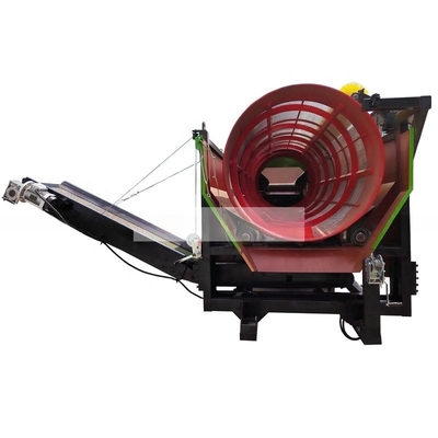Compost Sieve Trommel Screen Machine met vervoerband geschikt voor verschillende modellen gemaakt