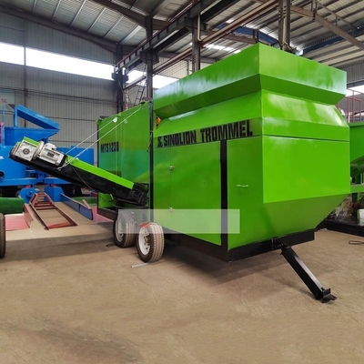 High Capacity Mobile Compost Trommel Screen and Belt Conveyor Ontworpen voor efficiëntie