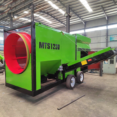 1200 mm diameters mobiele composttrommel scherm voor het composterproces