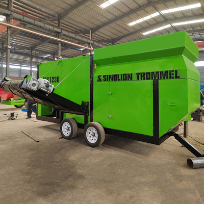 1200 mm diameters mobiele composttrommel scherm voor het composterproces