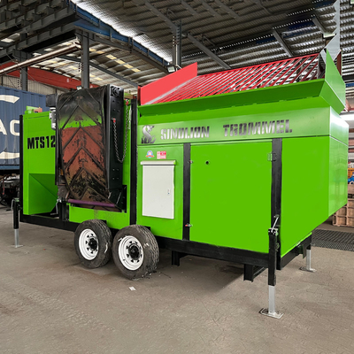 1200 mm diameters mobiele composttrommel scherm voor het composterproces