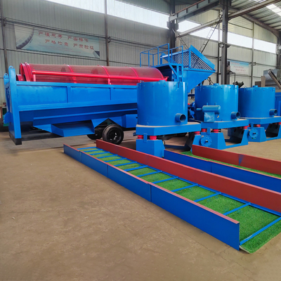 Witte mineraal scheiding met diamant wassen trommel Jig machine en Shaking Table