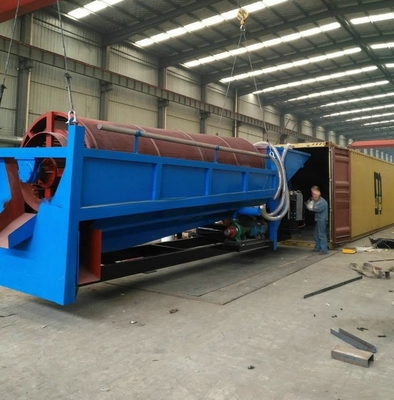 98% efficiëntie mobiele goldtrommel-mijnbouwapparatuur voor goudwasinstallaties