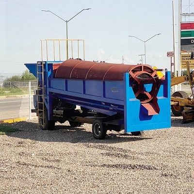 Hoge capaciteit Alluvial Gold Trommel Wash Plant 50-500 ton per uur 98% efficiëntie