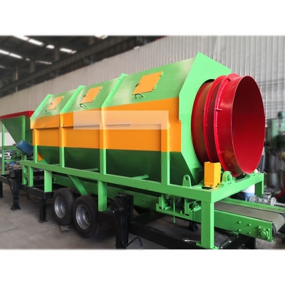 Minder dan 300 mm voedingsgrootte Rotary Drum Screen met een hoge capaciteit voor afvalseparatie