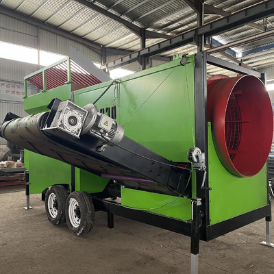 Sprial-separator afhankelijk van brandhout chip trommel scherm voor mobiele houtchip zaagsel beste