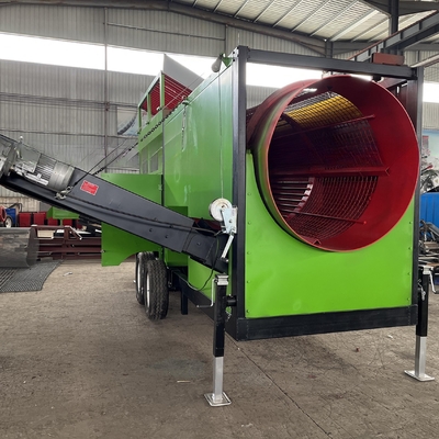 Sprial-separator afhankelijk van brandhout chip trommel scherm voor mobiele houtchip zaagsel beste