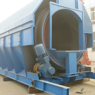 2200 kg capaciteit trommel zand- en grindseparator met roestvrijstalen schermmateriaal