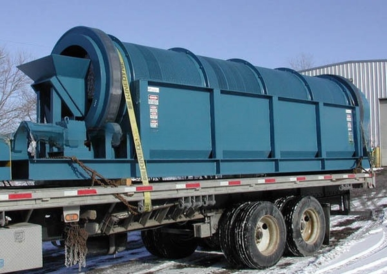 2200 kg capaciteit trommel zand- en grindseparator met roestvrijstalen schermmateriaal