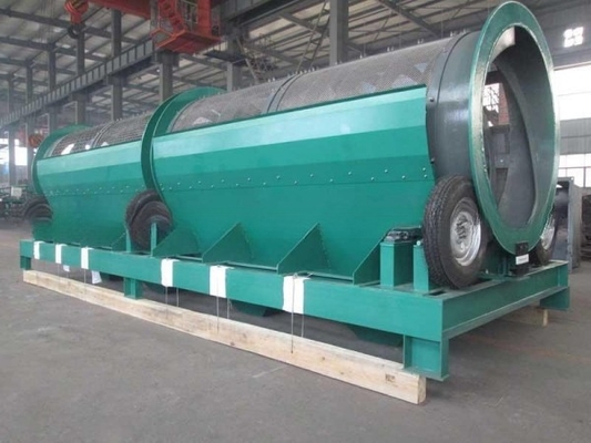 2200 kg capaciteit trommel zand- en grindseparator met roestvrijstalen schermmateriaal