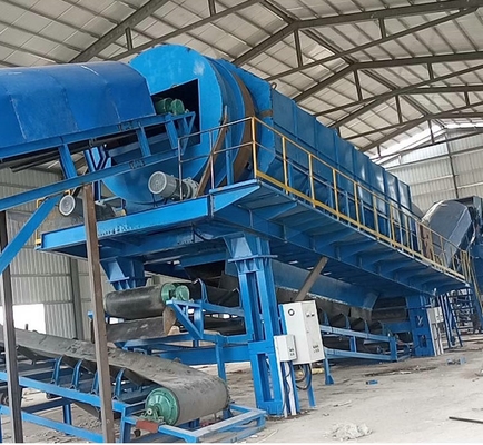 Afvalrecyclinginstallatie met rubberen balreinigingssysteem met voedingsmaat kleiner dan 300 mm