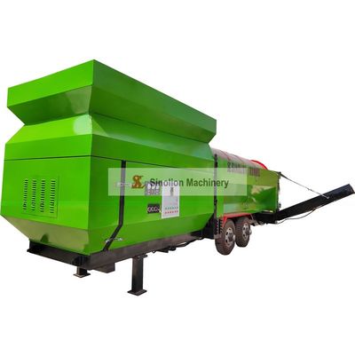 mobiele steenkool rots goud zand grind compost trommel scherm machine met sinolion spanning