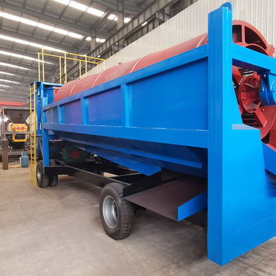 Kleinschalige Mini Mobile Gold Grabber Trommel Screen Per Different Model met 5.5KW