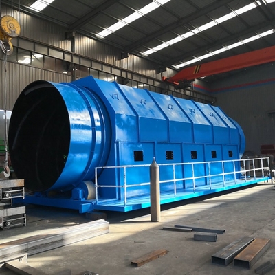 Afvalrecyclinginstallatie met rubberen balreinigingssysteem met voedingsmaat kleiner dan 300 mm