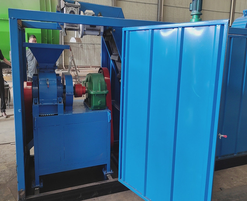 0.8-1.5 ton/uur capaciteit blauwe kokosmossel houtskool briquette lijn met gratis installatie