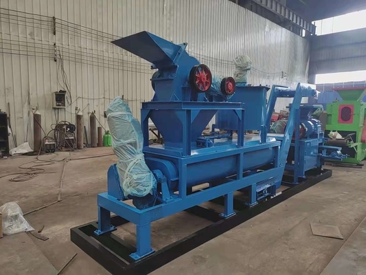 0.8-1.5 ton/uur capaciteit blauwe kokosmossel houtskool briquette lijn met gratis installatie