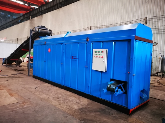 0.8-1.5 ton/uur capaciteit blauwe kokosmossel houtskool briquette lijn met gratis installatie