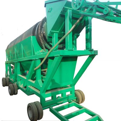 Rubber Ball Reiniging System Geel mobiele trommel scherm machine voor en efficiëntie