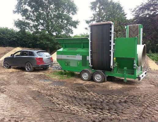 Rubber Ball Reiniging System Geel mobiele trommel scherm machine voor en efficiëntie