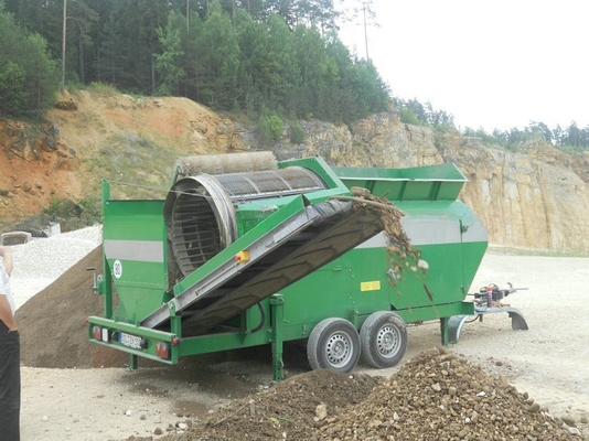 2.2T-18T Op maat gemaakt Rotary Drum Trommel Screen Topsoil Screener met Best en Service
